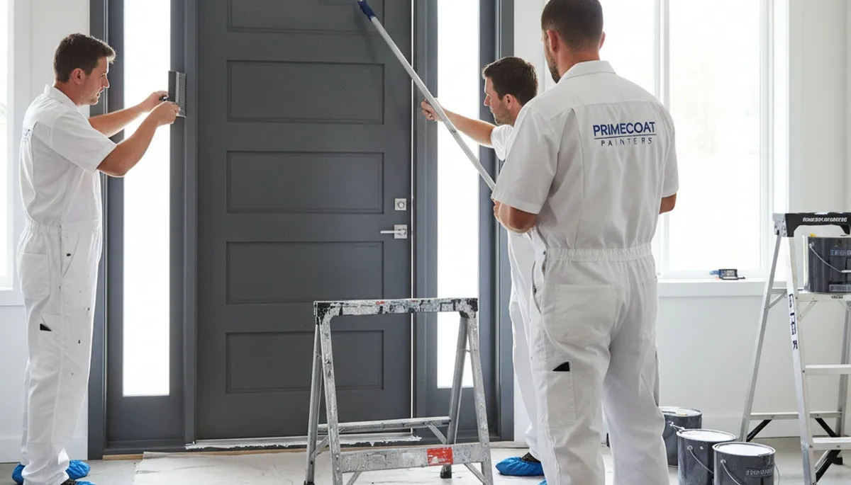 Professional door painting service in Anaheim, CA by expert house painters for durable finish
